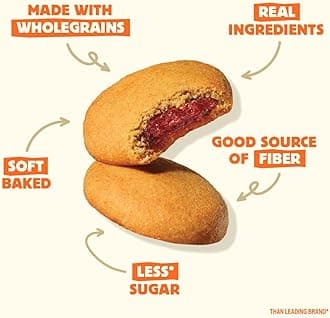 Olyra Raspberry Fruit Bars, Prebiotic High Fiber Snack, Organic Snacks, Healthy Snacks for Adults and Kids, Low Sugar, Vegan, Office Breakfast Bars, USDA Certified Organic, Non GMO (Pack of 12)