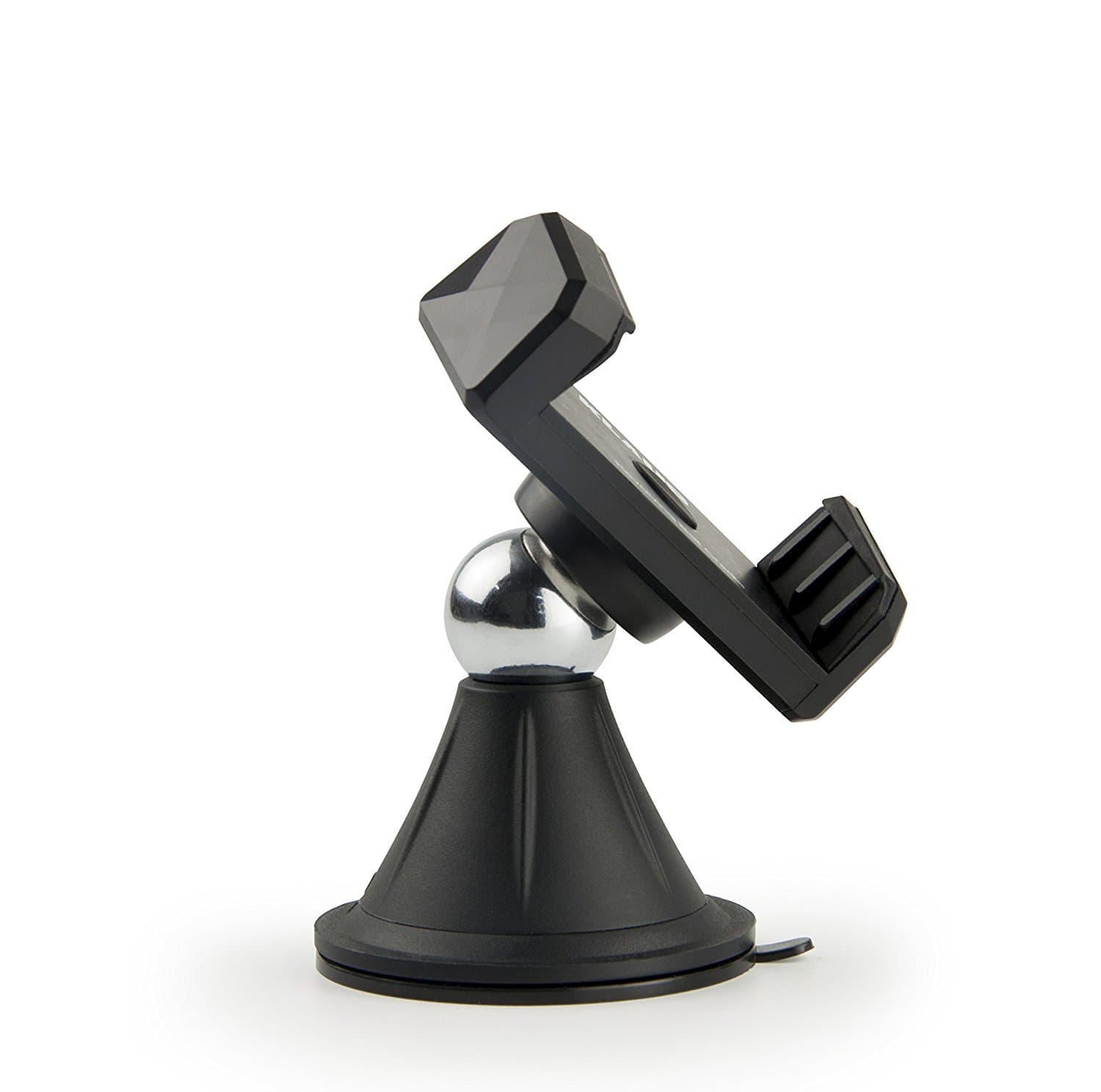 Velev Adjustable Car Phone Holder,Universal Windshield Dashboard Car Mount Cradle(Extenable Arm,360 Degree Rotation,Double Seal Rings Suction Cup) for 3.5" to 5.7" Smartphones,GPS Devices