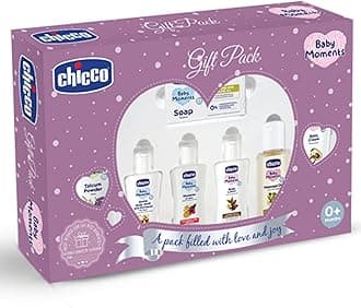 Chicco Baby Moments Caring Set Purple, Gift Set for Babies, 0m+