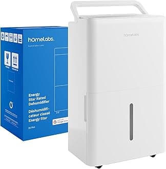 - Dehumidifier - Advanced Humidity & Moisture Control, Quiet, Efficient, Auto Shut-off, Ideal for Home, Basement, Office - 3,500 Sq Ft Wi-Fi (25 Pint MAX 64 Pint at 95°F, 90% RH)