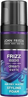 John Frieda Frizz Ease Dream Curls Air-Dry Waves Styling Foam, 5 Fluid Ounce
