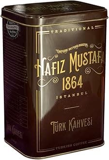 Turkish Coffee, Finest Ground, Authentic, Milled and Medium Roasted Arabica Beans, Tray Gift Ideas for Birthday, Christmas