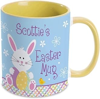 Current Personalized Yellow Kid's Easter Mug - 11 Ounce Coffee Cup