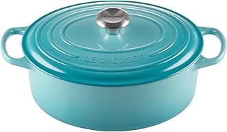 Le Creuset Enameled Cast Iron Signature Oval Dutch Oven, 5 qt, Caribbean