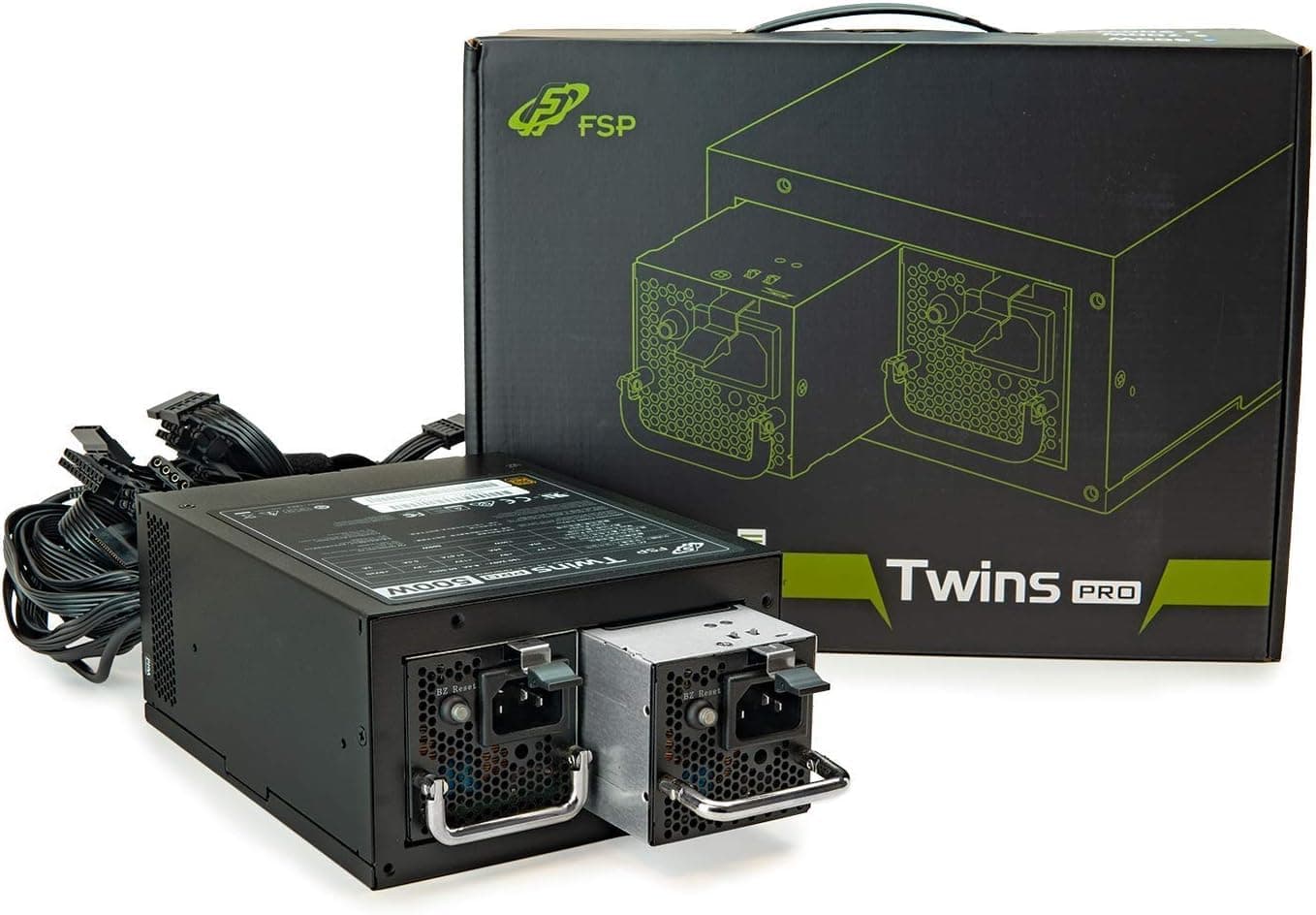 Twins Pro PC PSU PS2 1+1 Dual Module 500W ATX Redundant Power Supply with Guardian Monitor Software (Twins Pro 500)