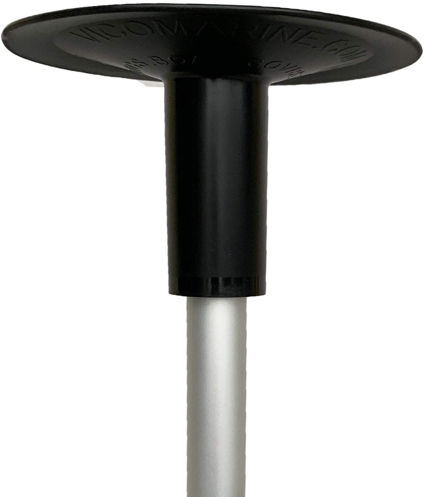 Vico Marine Support Pole Kit – Includes Rubber Pole Base and Flex Support for Winterization and Boat Cover Support When Venting Isn’t Required, Adjusts 28" to 47"