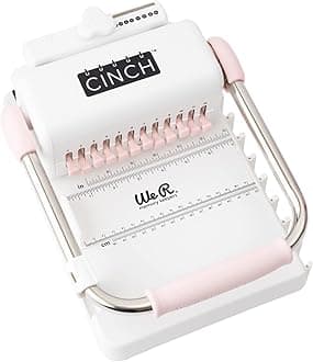 American Crafts Heidi Swapp Cinch Book Binding Machine By We R Memory Keepers | Pink And White