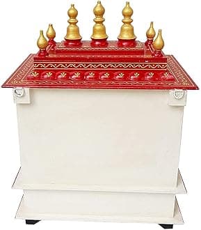 Wooden Temple/Home Temple/Pooja Mandir/Pooja Mandap/Temple for Home by Kamdhenu Art And Craft (K5SI)