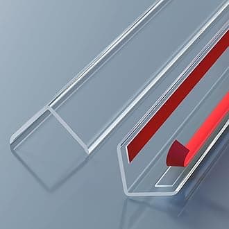 Wall Corner Protector - 2PCS, 39.4"x1.18" - Self Adhesive Clear Corner Protectors for Walls, Cabinet Doors, Edge Protector Trim; Easy to Install Corner Guards for Walls (100cm x 3cm)