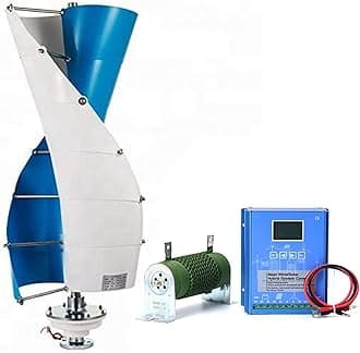 3KW Wind Turbine Generator Kit 24v 48v 96v 120v Free Energy Windmill Vertical Axis Wind Turbine Generator Home Three Phase Generator Maglev Breeze Start (Color : 120v)