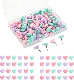 200pcs Push Pins for Cork Board,Tacks and Push Pins with Number,Map Pins Photo Thumb Tacks for Office School Wall Bulletin Board(Macaron)