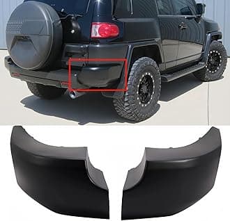 Rear Bumper End Pad Matte Black Compatible with Toyota FJ 2007-2014 Rear Corner Bumper End Cap Replace for 52462-35030,52463-35030 Pair LH & RH