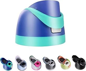 Replacement Lid for Owala Freesip, One Button Top Replacement, Leakproof BPA-Free School Water Bottle Cap Replacement Compatible with Blue Owala 16oz 24oz 32oz 40oz (Dark Blue)