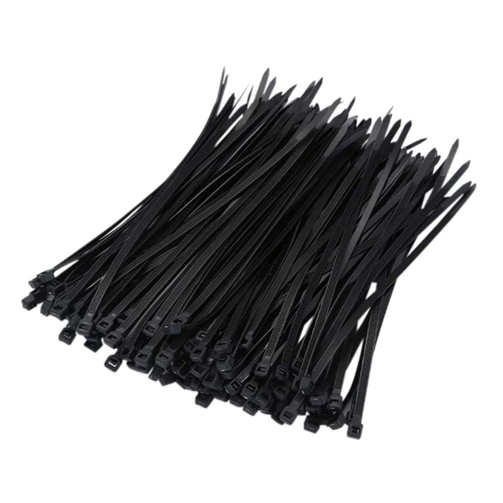 Cable Zip Ties, 100Pack Cable Zip Ties Heavy Duty 10 Inch, Premium Plastic Wire Ties with 50 Pounds Tensile Strength, Self-Locking Black Nylon Tie Wraps for Indoor and Outdoor (Black 100pcs)