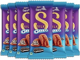 Dairy Milk Silk Oreo Bars Chocolate Bars, 58.5 g (pack of 7)
