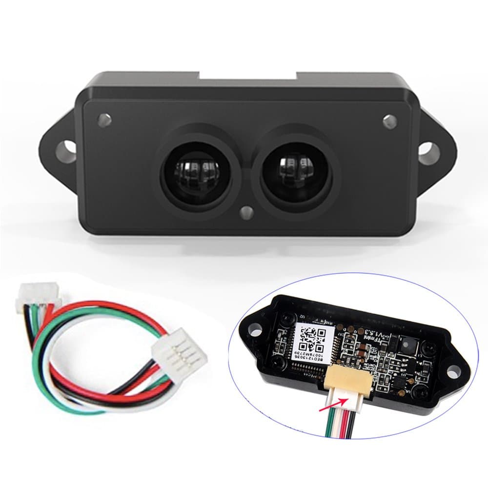 0.3-12m Indoors Lidar Range Finder Sensor Module, TFmini Single-Point Micro Ranging Module, Lidar Detectors with Cable for Arduino Raspberry Pi Pixhawk Drone