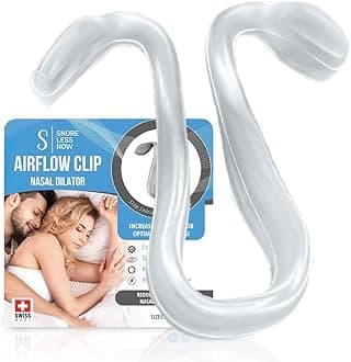 Airflow Clip Nose Dilator Test Pack | Swiss Snore Solution | Unlock Deviating Septum | Breathe Better Sleep | BPA Free Nose Clips | Constipation Relief