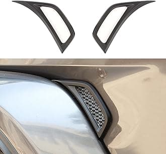Voodonala for Jeep JL ABS Carbon Fiber Side Air Conditioning Vent Outlet Decoration Trim for 2018-2025+ Jeep Wrangler JL JLU Gladiator JT 4xe Matt Black