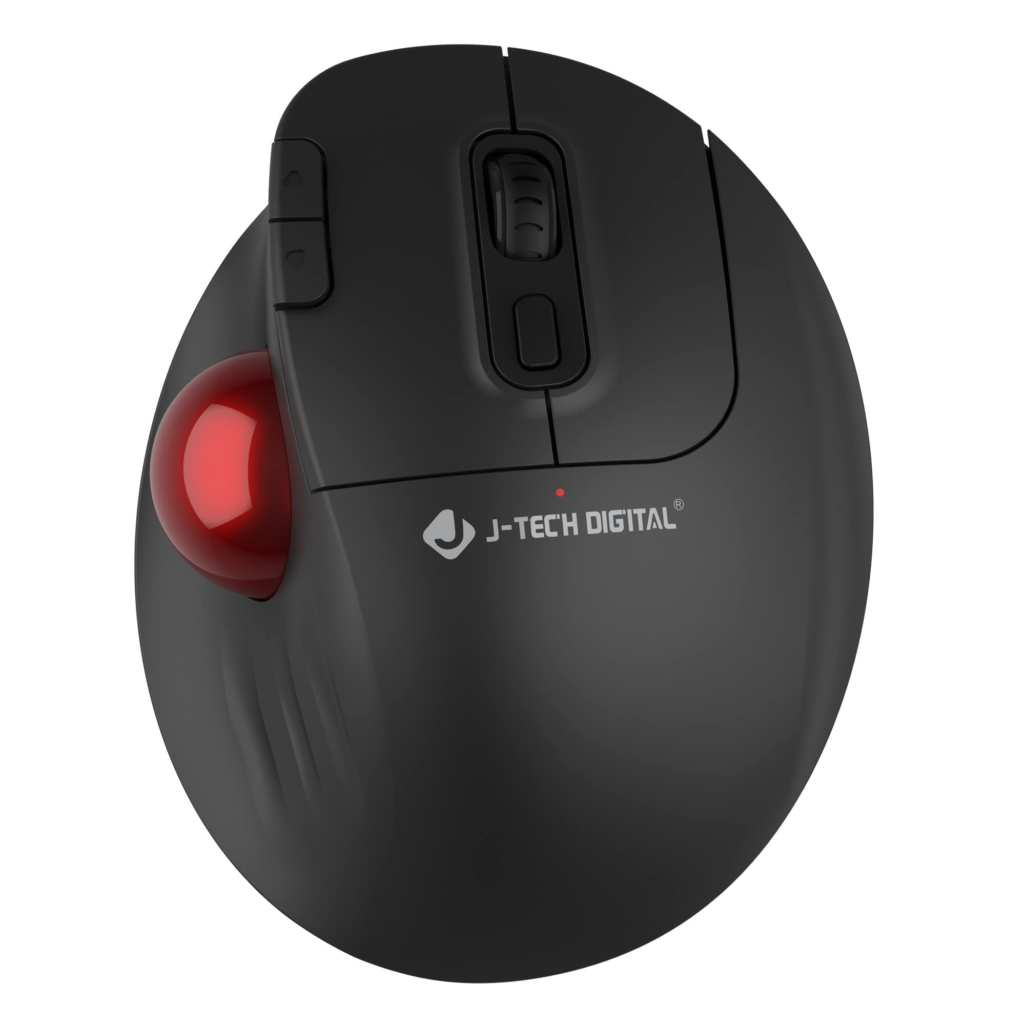 J-Tech Digital Wireless Trackball Ergonomic Mouse w/ Free & Easy Thumb Control | DPI Adjustment, Precision Tracking, Multi-System Compatibility with PC, Laptop, Windows, Mac by [V728]