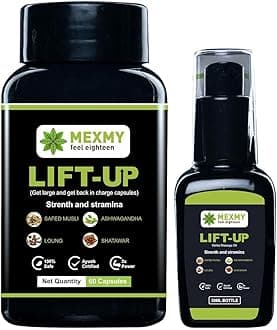 New Lift-up Combo (Massage Oil & Capsule) | Massage Oil for Men's 50 Ml & Capsule 60 Pics