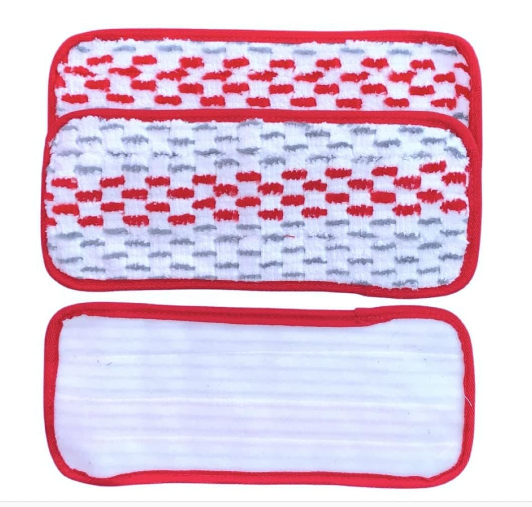 Synonymous Compatible OCedar Mop Heads Replacements for O Cedar Spray Mop and Compatible with Swiffer Replacement pad and mops with Velcro mop Head - (12 inch Floor Mop Pads, 2 Pack)