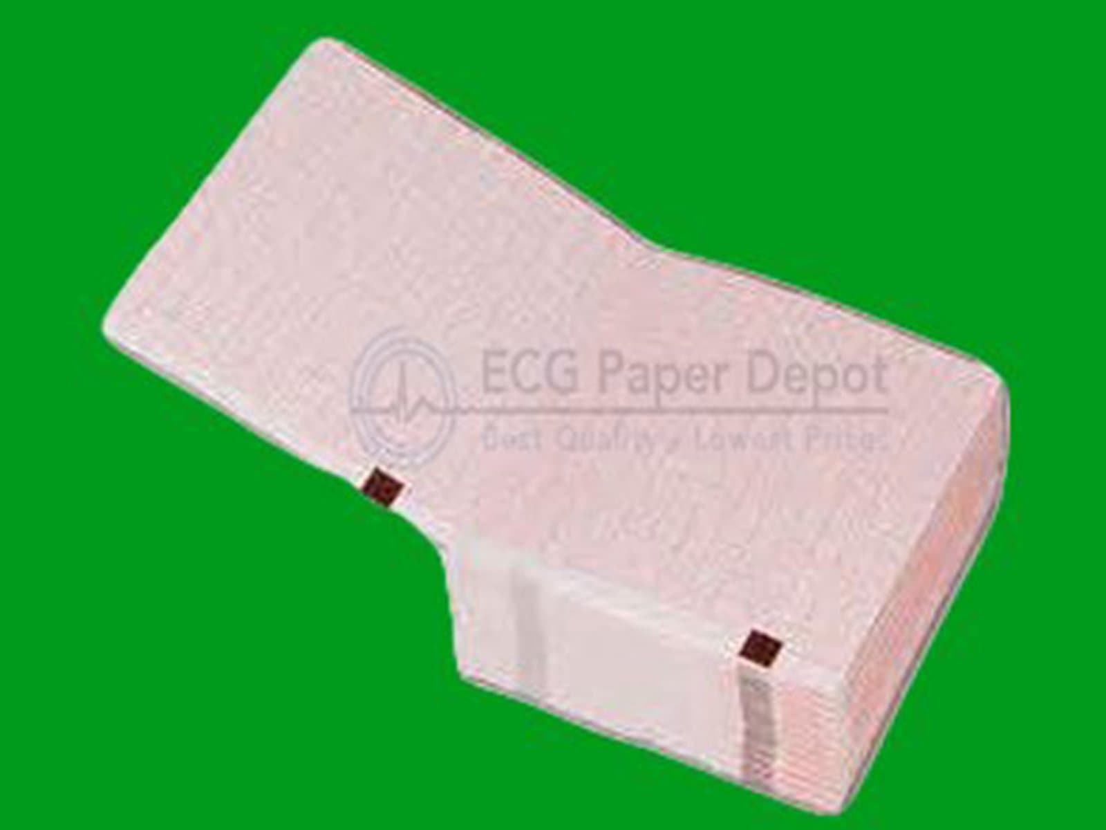 2157-014A Generic ECG Paper 10 Pack, Z-Fold, Red Grid, 90mm x 90mm