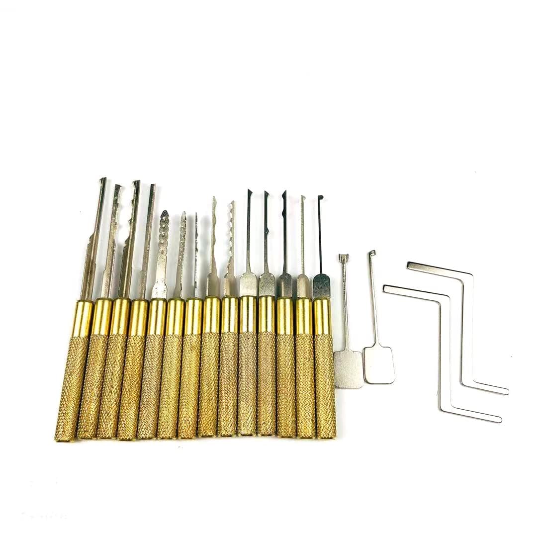 18pcs Dimple Lock Pick Tools with Round Handle,Pick UK Door Lock Quickly