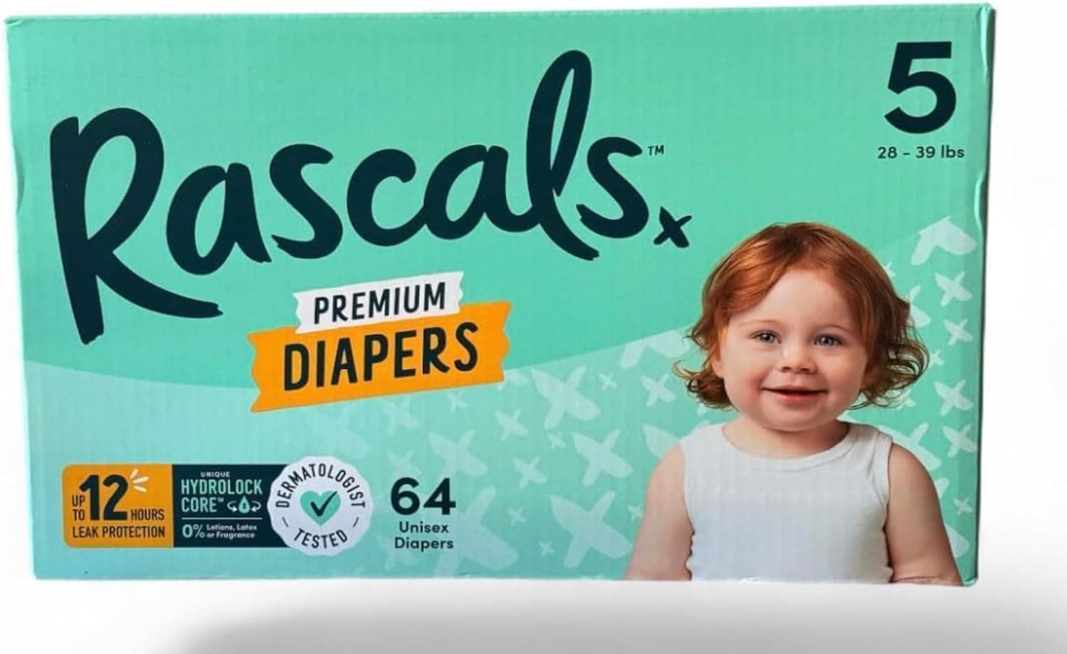 Rascals Premium Diapers ~Size,5 Count 64