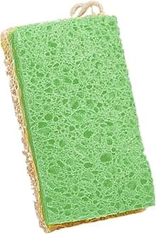 Luffa Cleaning Sponges - Multipurpose Reusable Dish Scrubbers | Versatile Eco-Friendly Natural Cotton and Wood Pulp Dishwashing Sponge for Kitchen, Household, and General Cleaning Tasks
