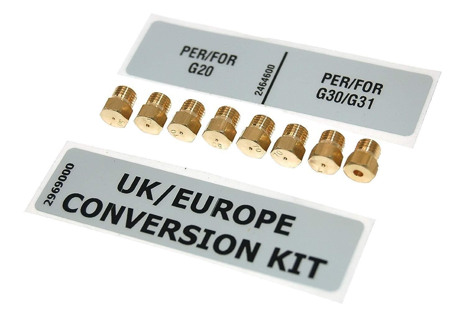 LPG Conversion Kit Compatible With Beko Dual Fuel Range Cooker Model KDVF100X and KDVF100K