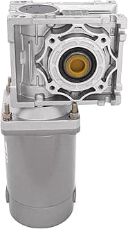 Electric Gear Motor 200W DC 24V 1800RPM 50K Worm Gear Reducer Gearbox High Torque with Adjustable Speed&Self-Locking Function Powerful Electric Motor