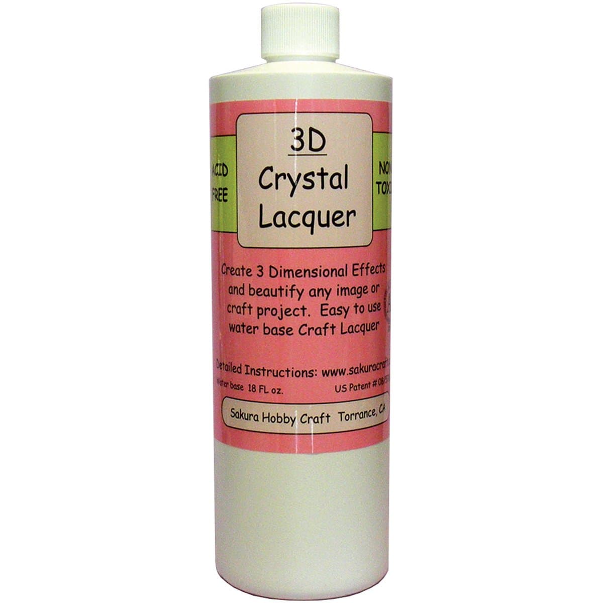 3D Crystal Lacquer Refill-18 oz, 18oz, 18-Ounce