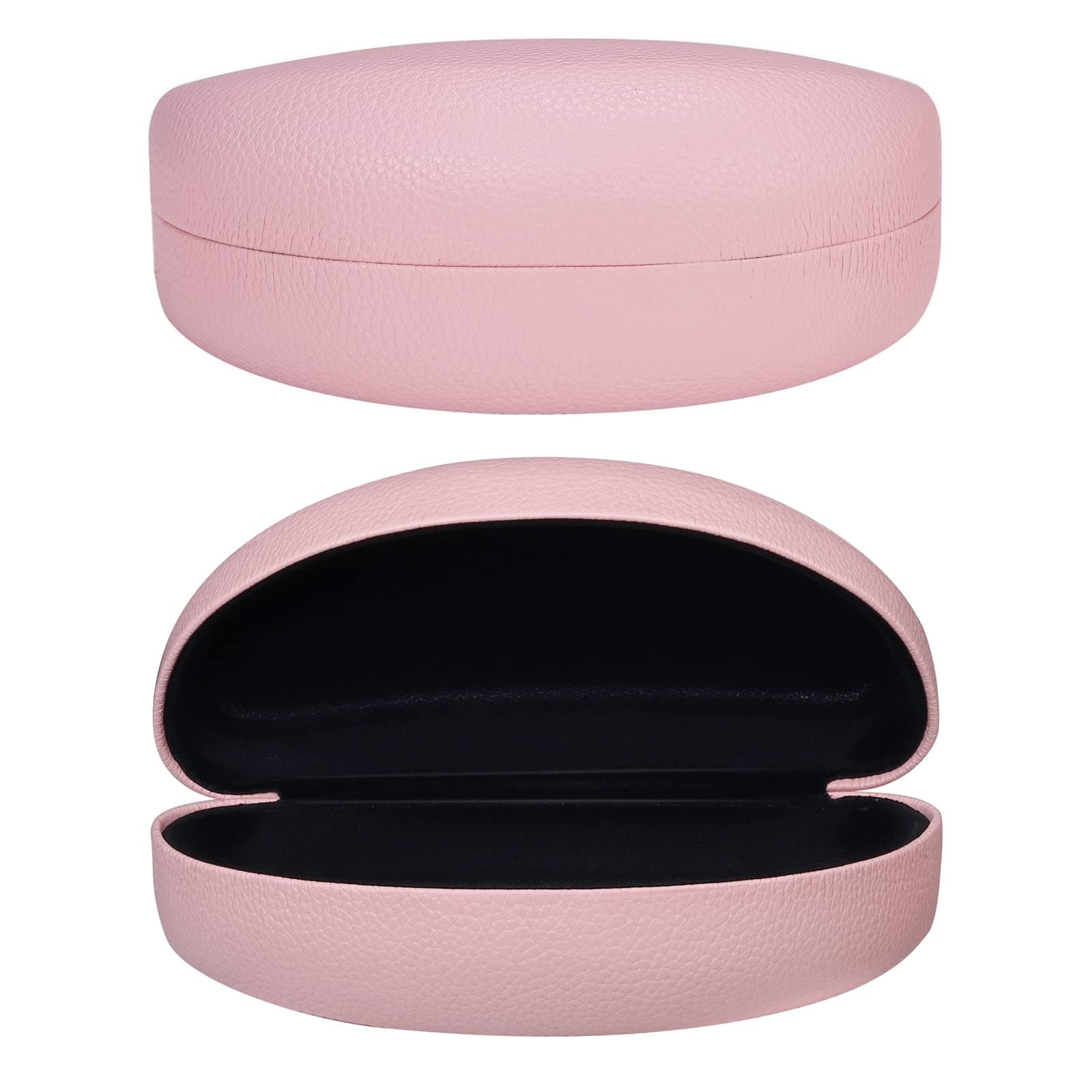 Hard Shell Sunglasses Case,PU Leather Classic Large Glasses Case for Women Men Lady