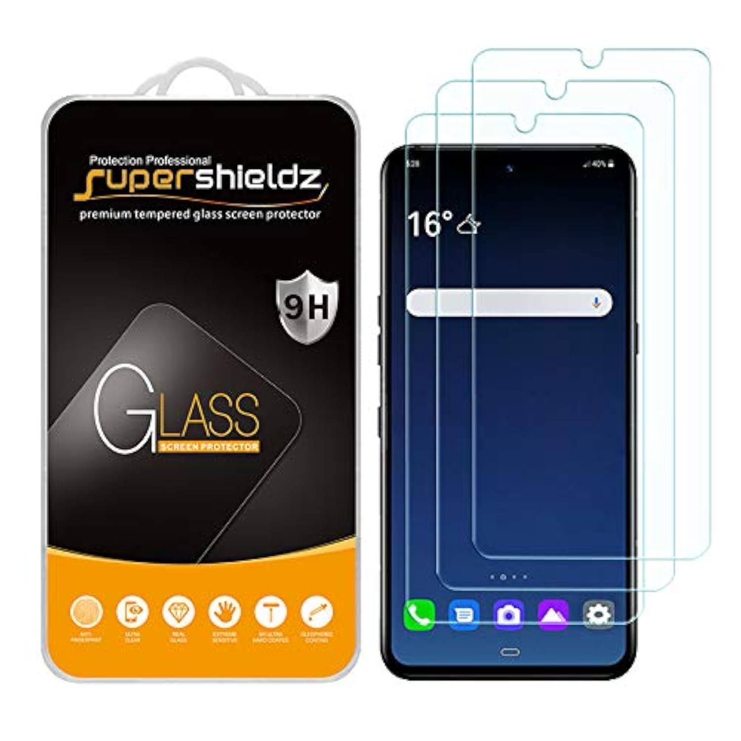 (3 Pack) Designed for LG V60 ThinQ/LG V60 ThinQ 5G / LG V60 ThinQ 5G UW Tempered Glass Screen Protector, (Not Work for The Dual Screen) Anti Scratch, Bubble Free