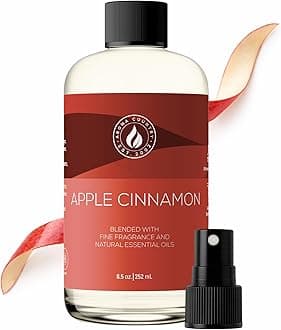 - Aroma Country Apple Cinnamon Diffuser Oil - Luxury Essential Oils for Diffuser Refill & Air Freshener Room Spray - Long-Lasting & Natural Home Fragrance, Apple Cinnamon Scented Oil (8.5 Fl. oz)