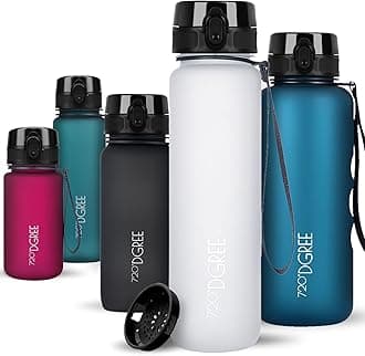 720°DGREE Water Bottle “uberBottle“ +Sieve - 350ml, 500ml, 650ml, 1L, 1.5l - BPA-Free Tritan, Leakproof, Reusable Drinking Bottle - Sports Bottle for Gym, Fitness, Kids, Bike, Travel, School, Office