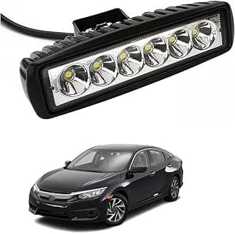 PRIKNIK 6 LED Fog Light/Work Light BAR SPOT Beam Off Road Driving LAMP 1 PC-Compatible with Toyota Innova Type 4 (2014-2015)