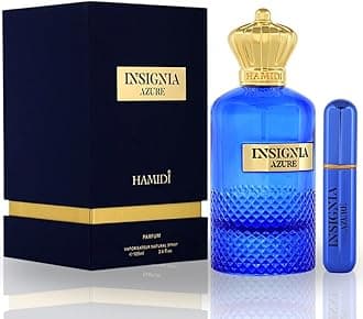 Hamidi INSIGNIA AZURE Eau De Parfum Spray 105ML (3.5 OZ) - Long Lasting Perfume for Women & Men, Captivating & Harmonious Blend, Unisex Perfume