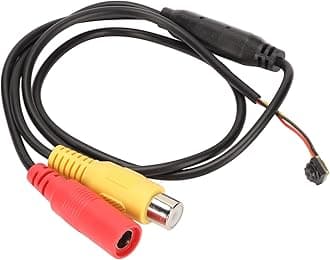 Mini CCTV Surveillance Camera 800TVL Home Video Sound Analog Camera AV Output, Plug and Play, Compact Design, for Homes, Offices, Aerial Aircraft