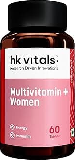 Multivitamin Plus Women (60 Tablets) | Daily Multivitamin for Women | For Energy, Joints, Skin & Hair