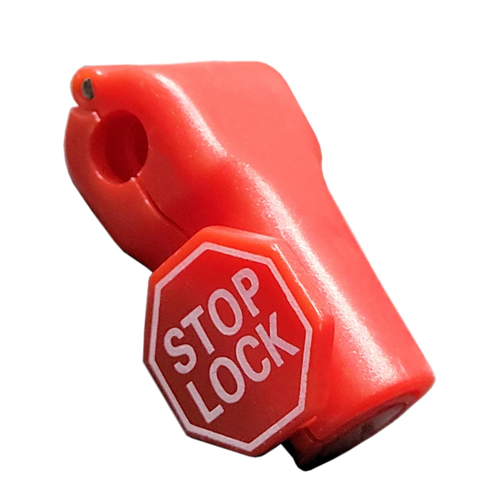 Young Wolf 100pcs Red Plastic Stop Locks Anti Theft Lock Peg Hook Locks Stop Lock 6mm Hook Diameter