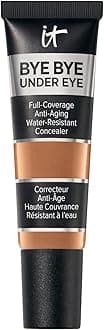 IT Cosmetics Bye Bye Under Eye Concealer - Water-Resistant, 24H Full Coverage Brightening Concealer For Dark Circles, Fine Lines, Redness & Discoloration, Anti-Aging Color Correcting Cream - 0.4 fl oz