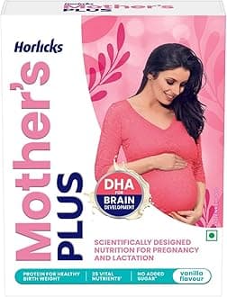 NaturixMother's Horlicks - Health & Nutrition Drink, No Added Sugar, Vanilla Flavor,Pack of 500gm Powder