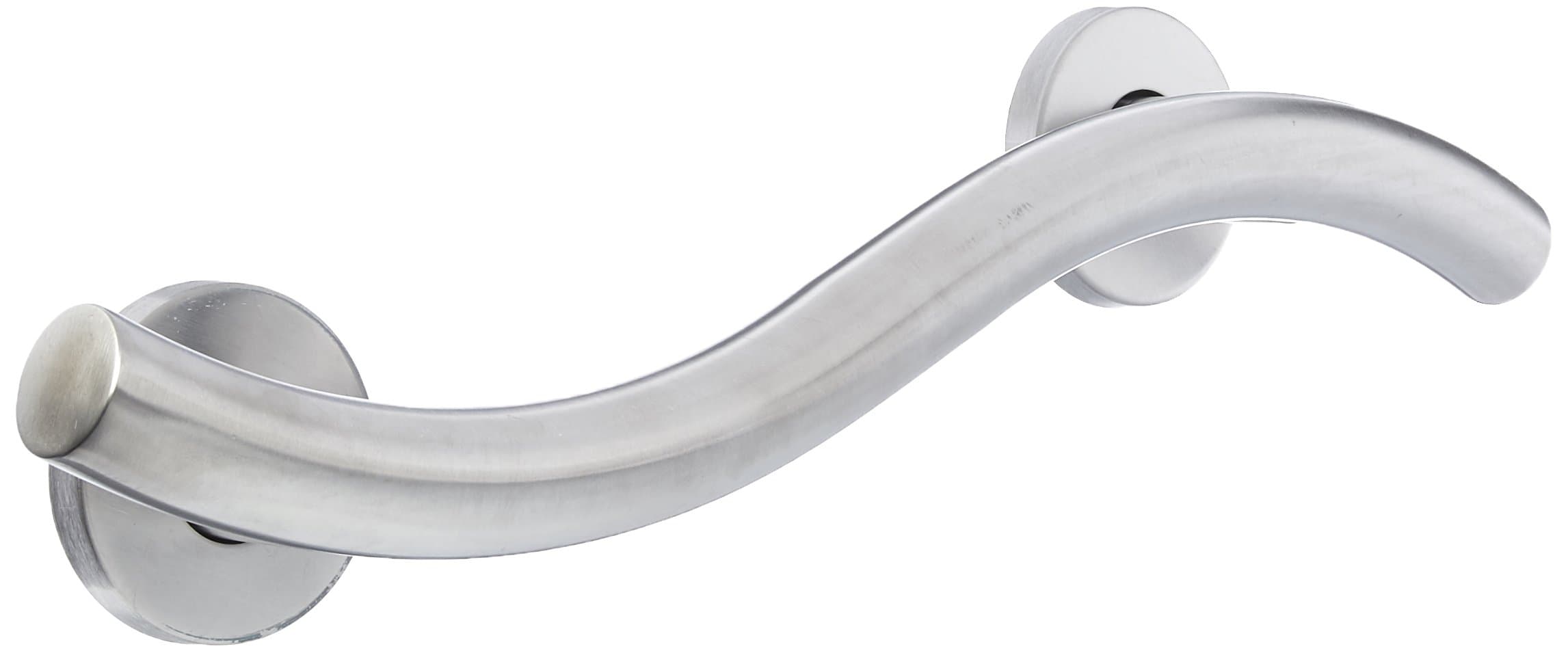 CSI Bathware BAR-WAVE18-SA Series Wave Shaped Grab Bar, Silver