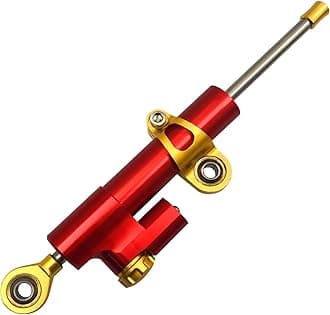Motorcycles Adjustable Steering Stabilize Damper for SUZUKI GSX-S1000/F/ABS B-KING SV650/S DR 650 S/SE for YAMAHA XJR 1300/RACER R1 (red)