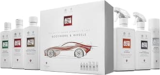 AutoglymBodywork & Wheels Collection – Car Care Gift Set For Men Includes Autoglym’s Bodywork Shampoo Conditioner, Super Resin Polish, Extra Gloss Protection, Clean Wheels, Instant Tyre Dressing, and Wheel Protector