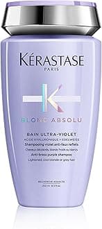 KÉRASTASE Shampoo Bain Blond Absolu 250mL, High Tone Color Care, Hair Care, Purple Shampoo, Uneven Shampoo, Bleach, Color, Softness, Moisture, Roughness, Dryness, Manageability, 8.5 fl oz (250 ml)
