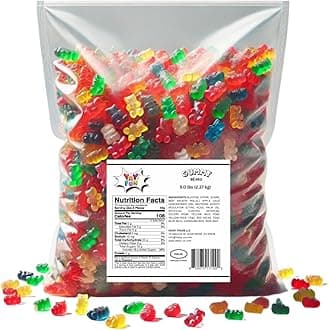 Halal Gummy Bears - 5lbs Bulk Gluten Free Candy Variety Pack, Halal Candy, Gummy in Bulk, Fun Snacks, Fruit Snacks - Perfect for Parties and Events - Delicious and Chewy Treats for All Ages