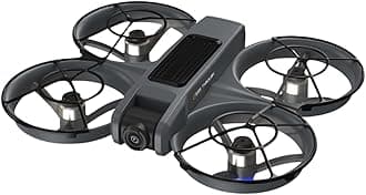 2025 New FPV Drone With VR Glasses, Brushless Motor and Cool LED Lights Drones, 2.4G RC Quadcopter Altitude Hold Obstacle Avoidance for All Age (Black)