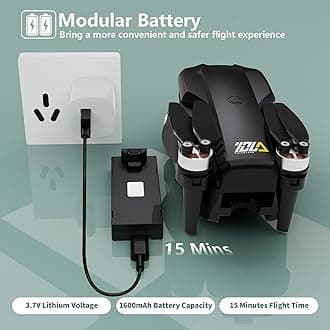 Toladrone TD12PRO Drone with Camera 4K, Drones for Adults Brushless Motor Level 3 Wind Resistance Headless Mode 3 Speed Modes, Mini Drone for Beginners with Carrying Case Foldable Quadcopter